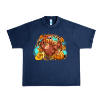 Navy Turkey pumpkins Urban Heavy Tee - NancyCooperArtShop