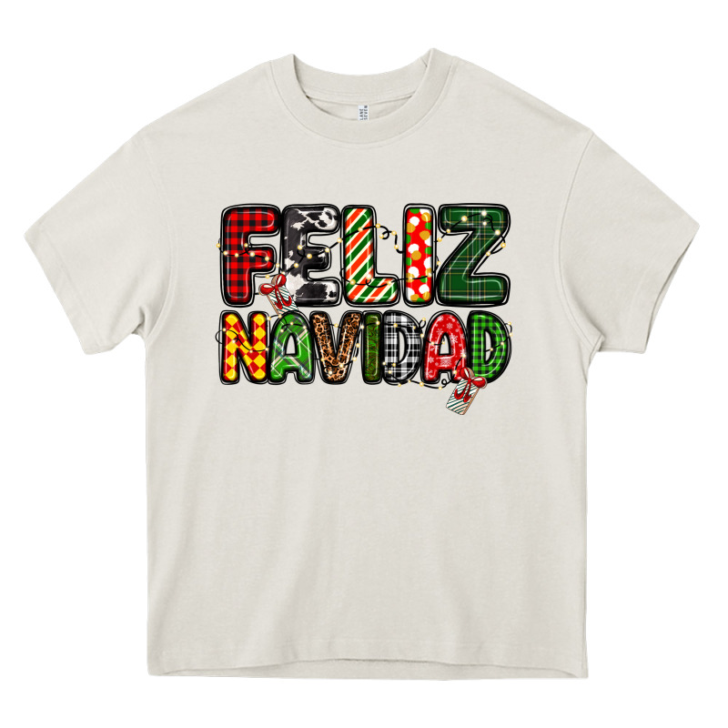 Feliz Navidad Heavy Core Tee by MaliasSmallBusiness | Teevron