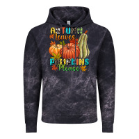 Cloud Black Autumn leaves pumpkins please Vintage Hoodie - NancyCooperArtShop