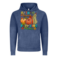 Vintage Denim Autumn leaves pumpkins please Vintage Hoodie - NancyCooperArtShop