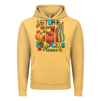 Vintage Mustard Autumn leaves pumpkins please Vintage Hoodie - NancyCooperArtShop