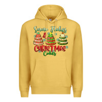 Snow Flakes And Christmas Cakes Premium Hoodie | Teevron