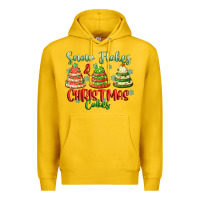 Lemon snow flakes and christmas cakes Premium Hoodie - FaDigitalArtStudio