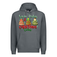 Rock snow flakes and christmas cakes Premium Hoodie - FaDigitalArtStudio