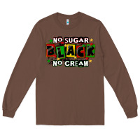 Chestnut no sugar no cream black Long Sleeve Tee - CowGirlArtShop