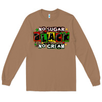 Toasted Coconut no sugar no cream black Long Sleeve Tee - CowGirlArtShop