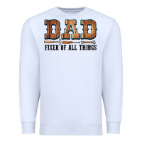 White Dad Fixer Of All Things Premium Sweatshirt - LillyAllenDesigns