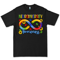 Black neurodiversity awareness Premium Tee - LillyAllenDesigns