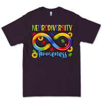 Plum neurodiversity awareness Premium Tee - LillyAllenDesigns