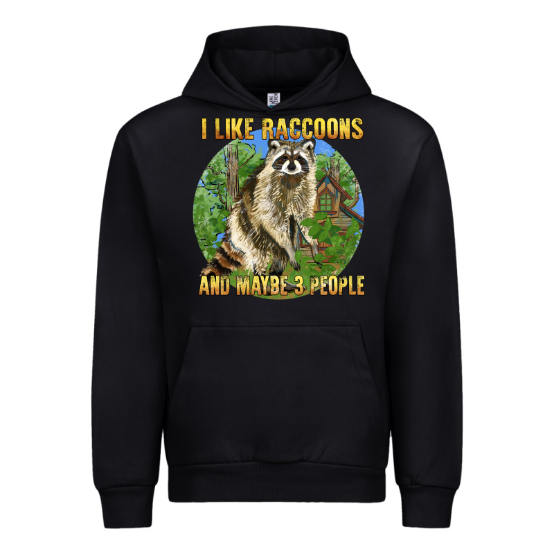 I Like Raccoons And 3 People Urban Hoodie by BarkalooDesign | Teevron
