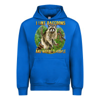 Cobalt i like raccoons and 3 people Urban Hoodie - BarkalooDesign