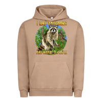 Pigment Burro i like raccoons and 3 people Urban Hoodie - BarkalooDesign