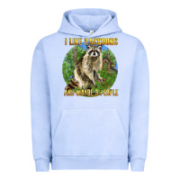Pigment Grape Ice i like raccoons and 3 people Urban Hoodie - BarkalooDesign