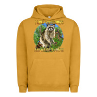 Pigment Peanut Butter i like raccoons and 3 people Urban Hoodie - BarkalooDesign