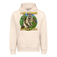 Sandshell i like raccoons and 3 people Urban Hoodie - BarkalooDesign