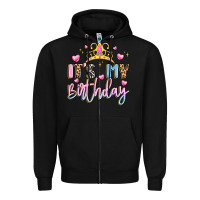 Black its my birthday la Zipper Hoodie - LillyAllenDesigns