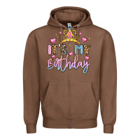 Chestnut its my birthday la Zipper Hoodie - LillyAllenDesigns