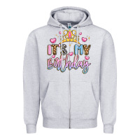 Heather Grey its my birthday la Zipper Hoodie - LillyAllenDesigns