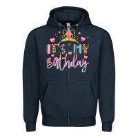 Navy its my birthday la Zipper Hoodie - LillyAllenDesigns