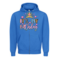 True Royal its my birthday la Zipper Hoodie - LillyAllenDesigns