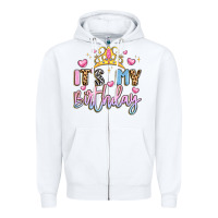 White its my birthday la Zipper Hoodie - LillyAllenDesigns