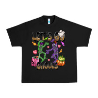 Black Let's go ghouls Urban Heavy Tee - NancyCooperArtShop