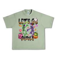 Oil Green Let's go ghouls Urban Heavy Tee - NancyCooperArtShop
