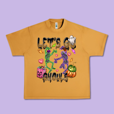 Let's Go Ghouls Urban Heavy Tee Designed By Nancycooperartshop