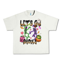 Pistachio Let's go ghouls Urban Heavy Tee - NancyCooperArtShop