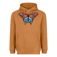Meerkat Patriotic American Butterfly Heavyweight Hoodie - LillyAllenDesigns