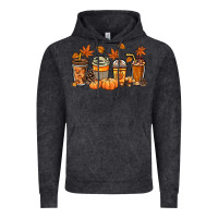 Vintage Black Fall coffee cups Vintage Hoodie - NancyCooperArtShop