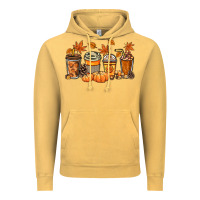 Vintage Mustard Fall coffee cups Vintage Hoodie - NancyCooperArtShop