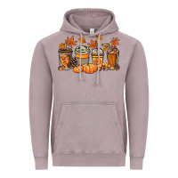 Vintage Zinc Fall coffee cups Vintage Hoodie - NancyCooperArtShop