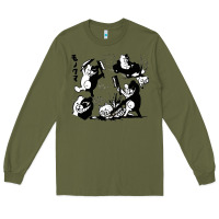 Army Green monokuma 1 Long Sleeve Tee - tuanDangUi