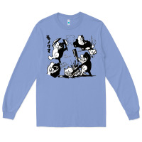 Colony Blue monokuma 1 Long Sleeve Tee - tuanDangUi