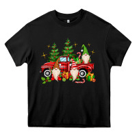 Black christmas gnomes truck Heavy Core Tee - MaliasSmallBusiness