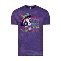 Cloud Purple You are braver than you think sugar skull Vintage Tee - NancyCooperArtShop