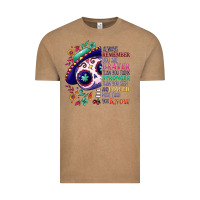 Vintage Coffee You are braver than you think sugar skull Vintage Tee - NancyCooperArtShop