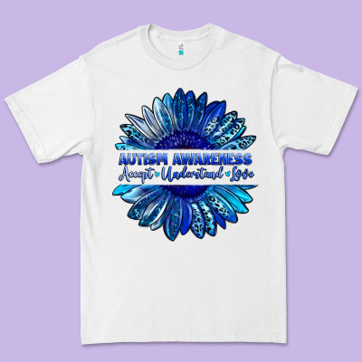 Autism Awareness Accept Understand Love Blue Premium Tee Designed By Lillyallendesigns
