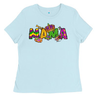 Baby Blue mama mardi gras Ladies Tee - LillyAllenDesigns