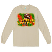 Mushroom juneteenth vibes only Long Sleeve Tee - CowGirlArtShop