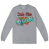 Heather Grey little miss first grade Long Sleeve Tee - Jasminsmagicworld