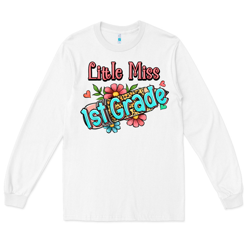 Little Miss First Grade Long Sleeve Tee by Jasminsmagicworld | Teevron