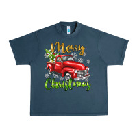 Midnight Navy Merry Christmas truck Urban Heavy Tee - texasbilliewilder