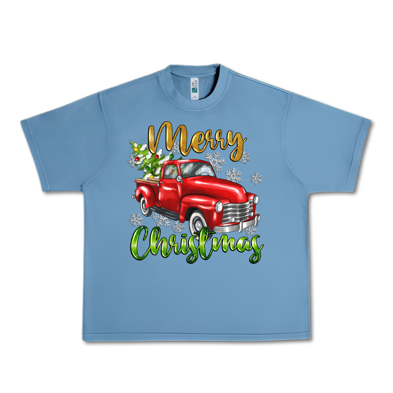 Merry Christmas Truck Urban Heavy Tee by texasbilliewilder | Teevron