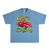Pebble Blue Merry Christmas truck Urban Heavy Tee - texasbilliewilder