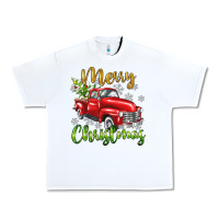 White Merry Christmas truck Urban Heavy Tee - texasbilliewilder