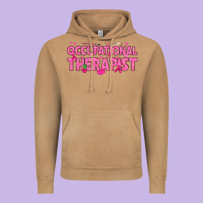 Breast Cancer Occupational Therapist Vintage Hoodie Designed By Texasbilliewilder