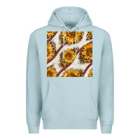Blue Mist baseball sunflowers and leopard seamless pattern Premium Hoodie - BundleAndBundleShop