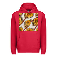 Cardinal baseball sunflowers and leopard seamless pattern Premium Hoodie - BundleAndBundleShop
